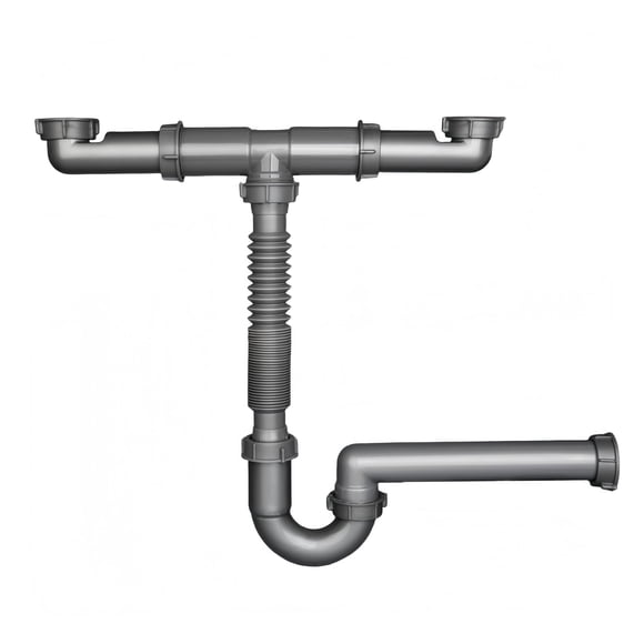 Kit de Tubería Flexible para Desagüe de Fregadero COLDDD 1.5" Trampa en P