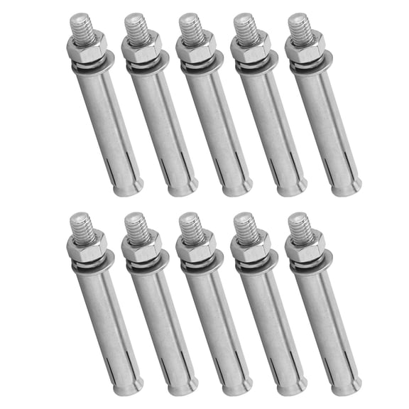 10pcs M8x80 Expansion Screws 304 Stainless Steel Expansion Bolts Hand Tool Accessory