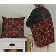 thumbnail image 5 of Soimoi Red Rayon Fabric Floral Wreath Geometric Print Fabric by the Yard 42 Inch Wide, 5 of 5