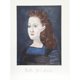 Pablo Picasso 2378 Femme a la Collerette Bleue- Lithographie sur Papier 29 Po x 22 Po - Bleu- Rouge- Noir – image 1 sur 1