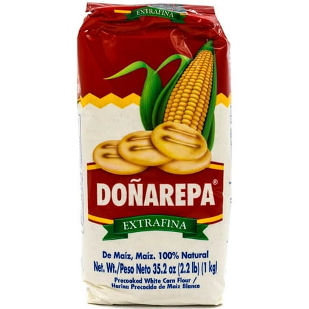 Donarepa Precooked White Corn Flour, 35.2 Oz - Walmart.com