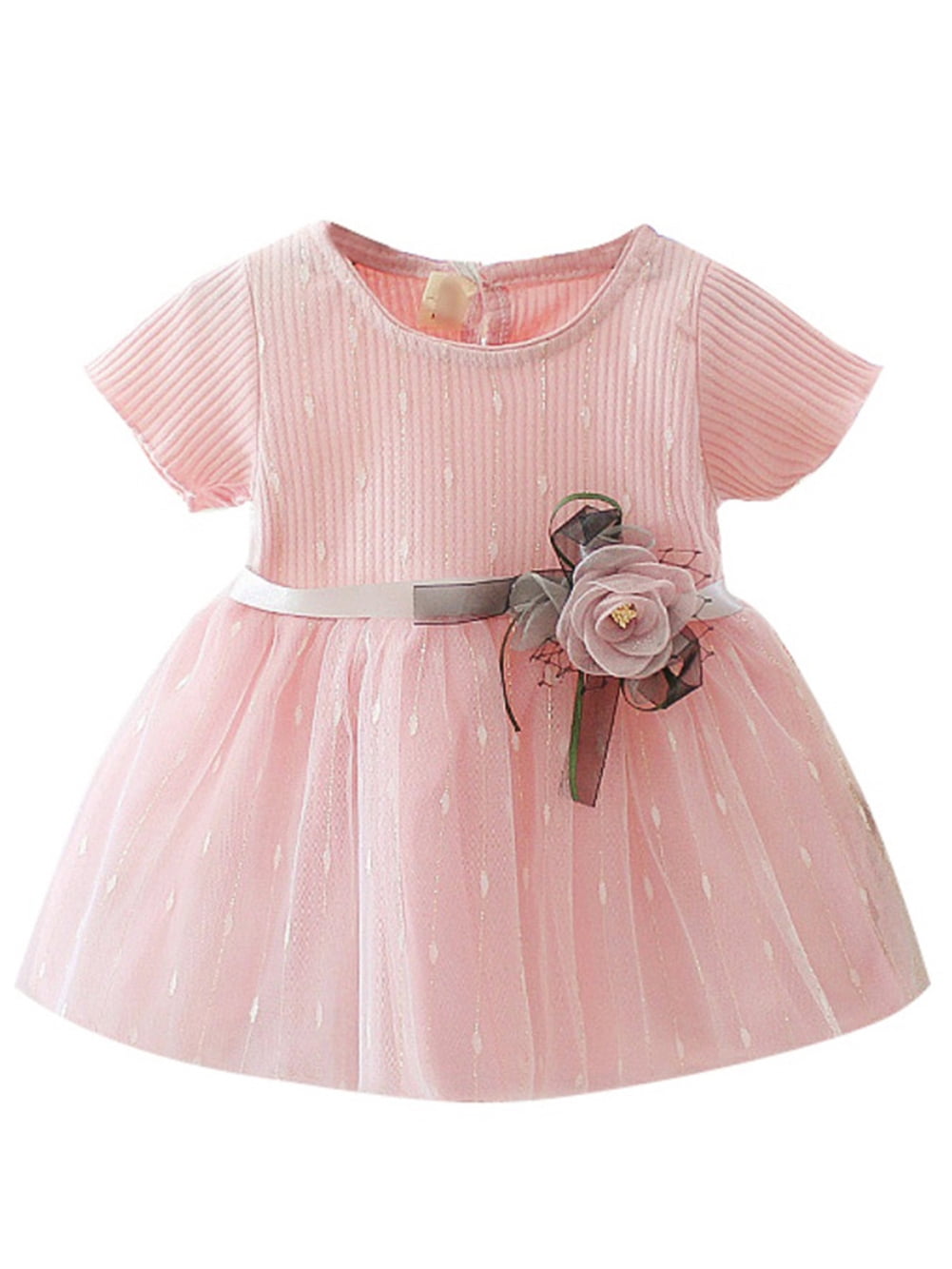 1pc Girl Kids Children Baby Stripe Dress Tutu Clothing Outfit 2-7 Years 