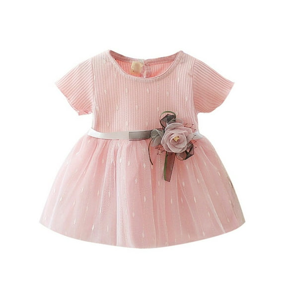 Kids Baby Girl Summer Party Tulle Tutu Dress Flower Pageant Wedding Birthday Princess Dresses