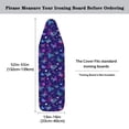 thumbnail image 5 of HELLHERO Neon Butterfly Love Elastic Edge Ironing Board Cover 3 Fasteners Table Top Ironing Board Cover for Friends(Not Heat Resistant), 5 of 5