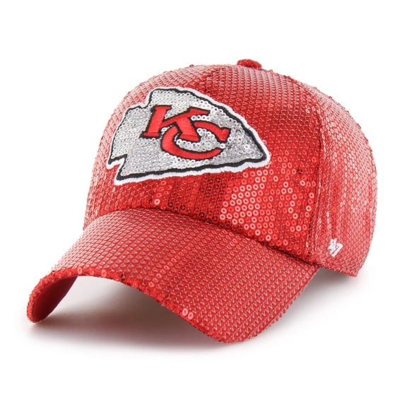 Women's-'47  Red Kansas City Chiefs Dazzle Clean Up Adjustable Hat