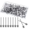 thumbnail image 1 of 100 Pack Ball Pump Needle Ball Pump Inflatable Needle Air Pump Needle for Football, Basketball, Rugby and Volleyball Lights Other Sports Balls (Silver), 1 of 5