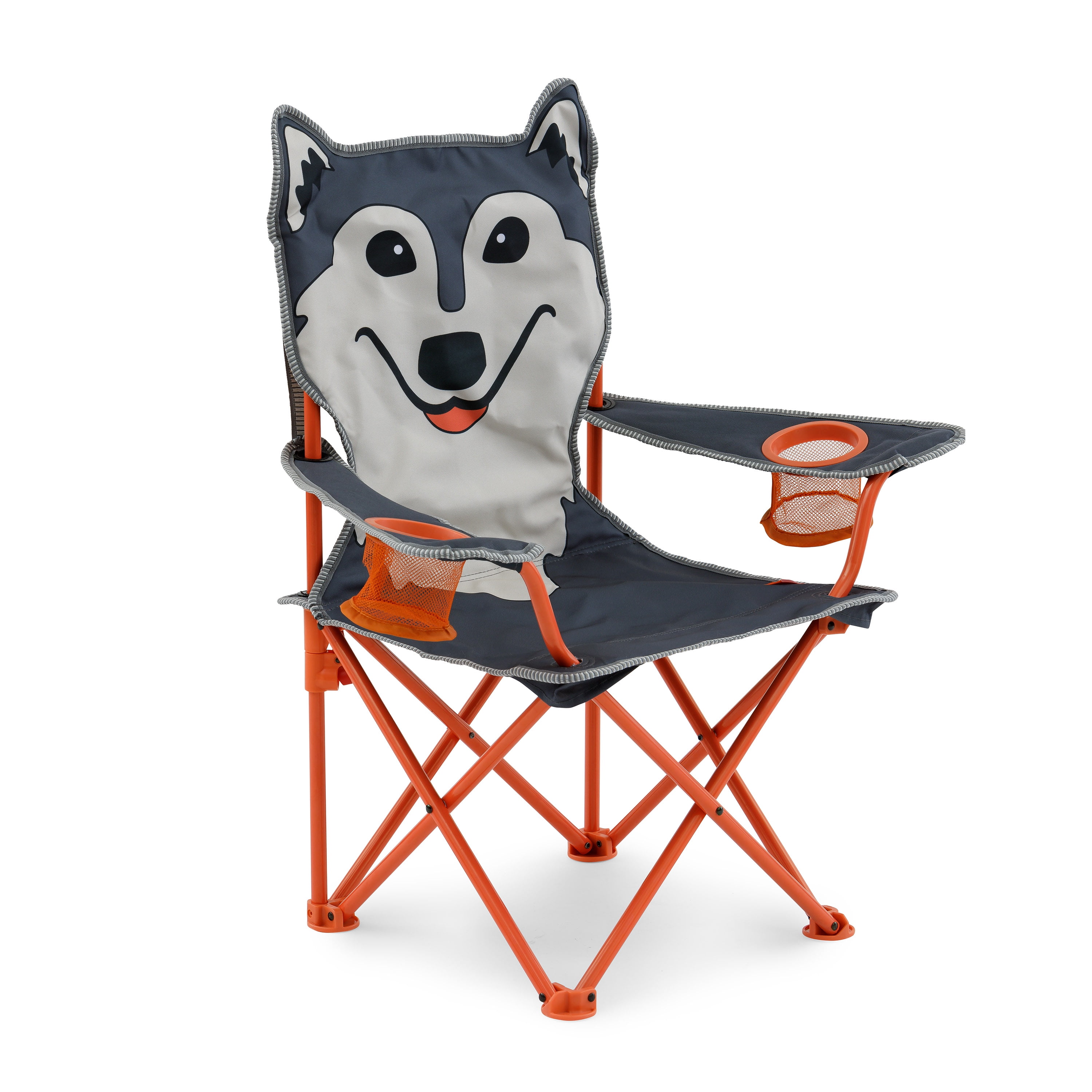 Firefly! Outdoor Gear Aspen the Wolf Kid's Camping Chair Gray/Orange