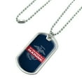 thumbnail image 2 of My Girlfriend is a Marine USMC Officially Licensed Military Dog Tag Pendant Necklace with Chain, 2 of 5