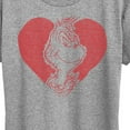 thumbnail image 3 of The Grinch - Grinch Heart - Women's Short Sleeve Graphic T-Shirt, 3 of 5