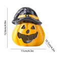 thumbnail image 3 of Calabaza de cerámica para decoración navideña, creativa, para Halloween, con luz nocturna, hueca y brillante, con LED suave, ideal para ambientes festivos, Halloween, otoño, decoración del hogar, ador, 3 of 6