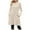 Beige, variant on Besolor Women's Long Sleeve Sweater Dress Casual Round Neck Side Button Fall Mini Tunic Dresses with Pockets