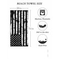 thumbnail image 3 of Oversized Flag Printed Beach Towel, Shabby Texture Ultra Absorbent Fabric With Lightweight Design, Multi-Purpose Towel for Bathing, Swimming, Outdoor Travel and Daily Leisure Use, 3 of 7