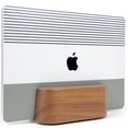 thumbnail image 1 of Soporte Vertical COREMINDED Vertical Laptop Stand For Desk Madera Nogal Ajustable para MacBook y Laptops, 1 of 5