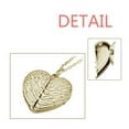 thumbnail image 3 of German Toast Celebrating Birthday Folded Wings Peach Heart Pendant Necklace, 3 of 4