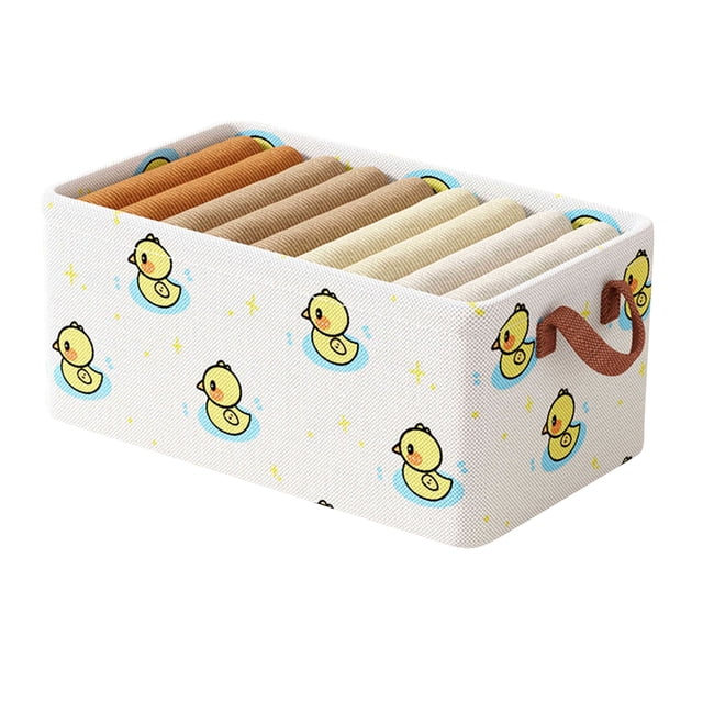 Boîte de Rangement pour Garde-Robe, Boîte de Rangement pour Vêtements et Articles Divers, Boîte de Rangement Pliable en Tissu