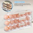 thumbnail image 3 of Egg Holder Rolling Egg Container Triple Layers Egg Organizer Fridge Door Organizer, 3 of 7