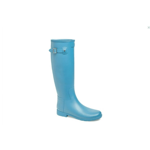 Women's Hunter Original Refined Waterproof Rain Boot, Size 9 - Rock Pool Blue