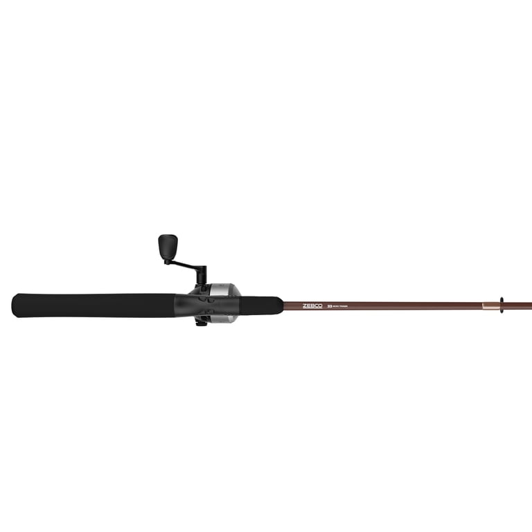Zebco 33 Micro Trigger Spincast Reel and Fishing Rod Combo, 6-Foot