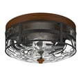thumbnail image 4 of Aiwen Unique Glass Shade Caged Flush Mount Ceiling Lamp Industrial Light Fixture, 4 of 10