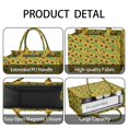 thumbnail image 4 of Large Capacity Tote Bag,Green Sunflower Leaf Pattern Handbag Fashion Luxury Tote Bag,15.7"x13"x 5.1" Inches,Laptop Compatible, 4 of 6