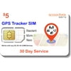 $5 GSM SIM Card for GPS Trackers - Pet Kid Senior Vehicle Tracking Devices - 30 Day Service - USA Canada & Mexico Roaming