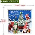 thumbnail image 2 of Cortina de ducha navideña, 71.7 x 71.7 in, cortina de baño impermeable con gnomos de Feliz Navidad, camión rojo, árbol de Navidad, muñeco de nieve, cortinas de ducha de tela para baño con ganchos para decoración del hogar, regalos Sailing Electrónica, 2 of 5