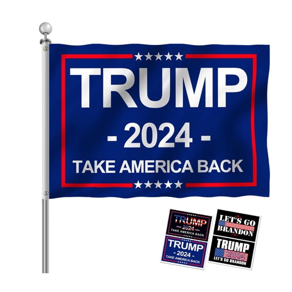 Trump 2024 President Flag save America take it Back 3x5 ft, 4Pcs Trump MAGA Flag