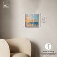 thumbnail image 5 of Sailboats In The Sunset Chic Coastal Canvas Wall Art by Art Remedy, Silver Floater Frame, 12"x12", 5 of 7