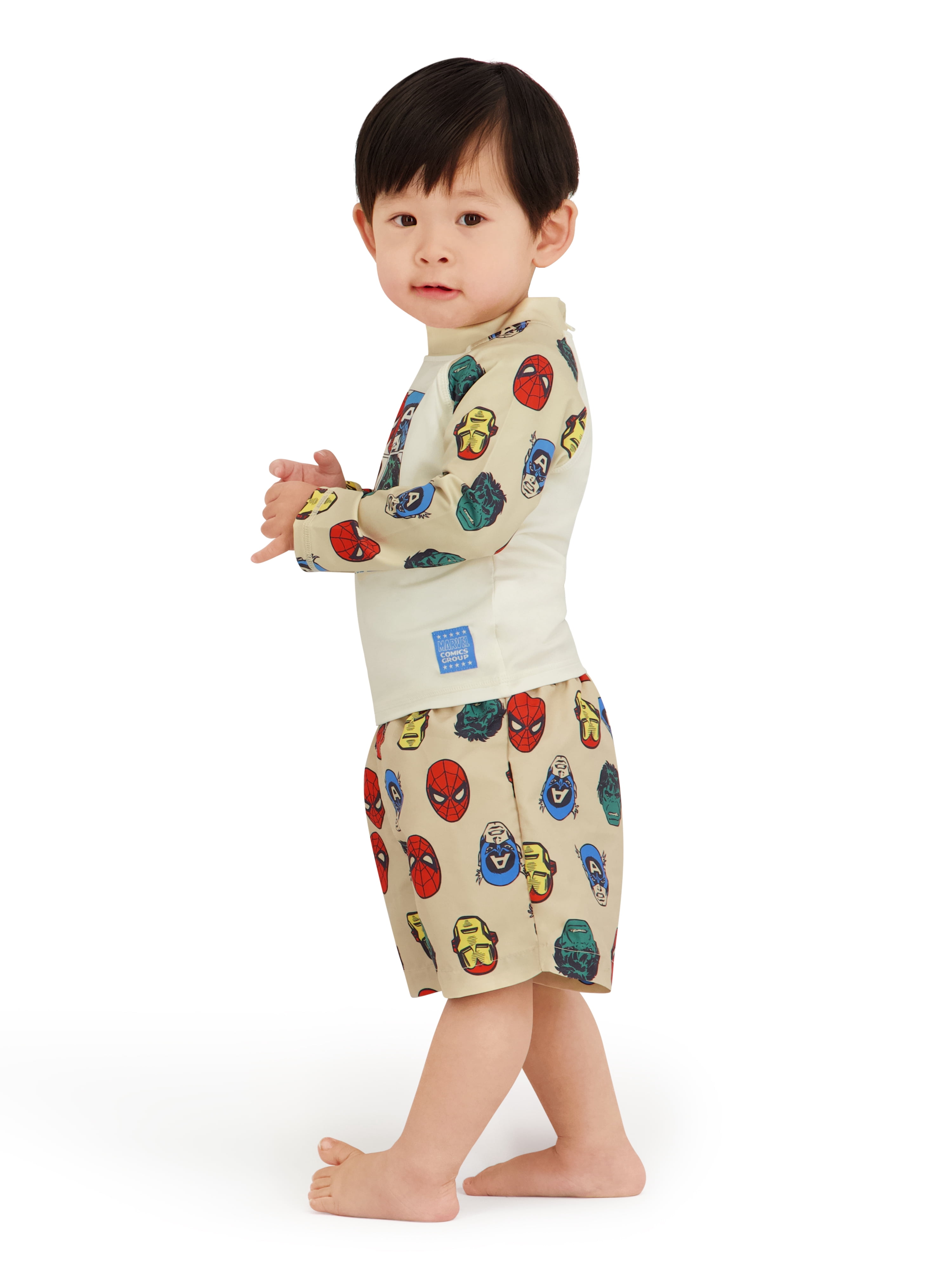 Character Toddler Boy Rash Guard Swim Set, 2- Pieces, Sizes 12M- 5T