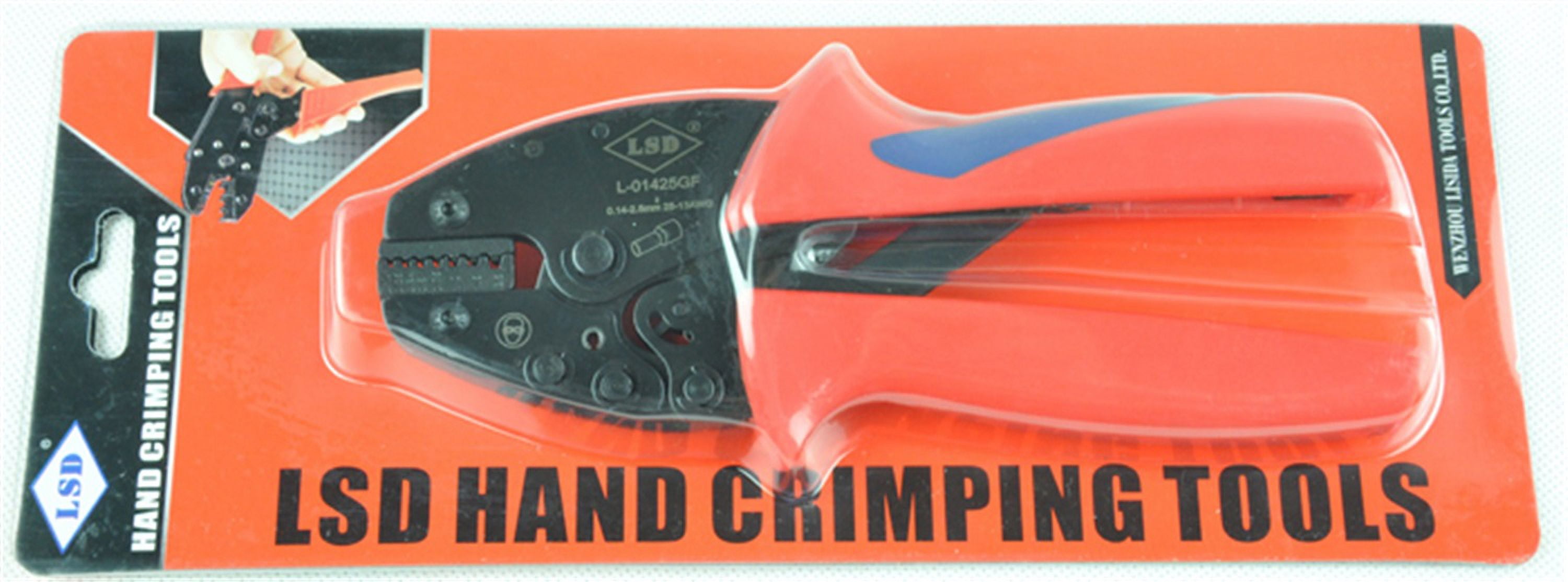 Coaxial Crimping Pliers,0.5-2.5mm² Carbon Steel Ratchet Crimping Tool, Multifunctional Cable Crimping ,Durability That Lasts
