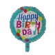 thumbnail image 1 of (Modelo Popular) Feliz Cumpleaños 18 Pulgadas Celebración Globos De Helio De Papel De Aluminio Redondo Para Fiesta De Para Niños, 1 of 4
