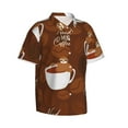 thumbnail image 2 of Uemuo Sloths Need More Coffee Printed Regular Fit Short Sleeve Casual Hawaiian Shirt for Men,Aloha shirt,Tropical shirt,Floral print shirt,Vacation Beach shirt-X-Large, 2 of 9