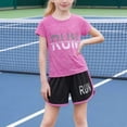 thumbnail image 6 of Kids Sport Outfit Sets Unisex Boys and Girl 2 Piece Shirts Suits Short Sleeve T Shirts and Elastic Shorts Children's Sportwears Set Home Casual Outfit Lightweight, Breathable Quick-Drying, 6 of 7