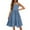 66#Royal Blue, variant on Girl's Summer Cotton Sundress Spaghetti Strap Solid Midi Dress Casual Cami Dresses
