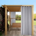 thumbnail image 2 of 2x Panel De Cortina Impermeable UV Pabellón De Cubierta De Cortina Para Exteriores 54x96 "Gris, 2 of 9