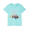 thumbnail image 4 of Jamicy Graphic Tees for Girls Children's Wear Toddler Kids Boys Girls Cotton Easter Day T-Shirt Fashion Cute Round Neck Print Tee Short Sleeve Top, 4 of 4