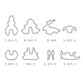 thumbnail image 3 of Baohd 18 Pcs Outils de Cuisson en Acier Inoxydable pour Biscuits, 3 of 9