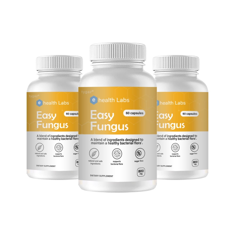(3 Pack) Health Labs Health Labs Easy Fungus Bacterial Flora Capsules
