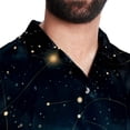 thumbnail image 5 of Constellation Men's Short Sleeve Shirts, Casual, Printed, Button Down, Beach Shirt - Spread Collar Tops for Summer Beach Fun, 5 of 6