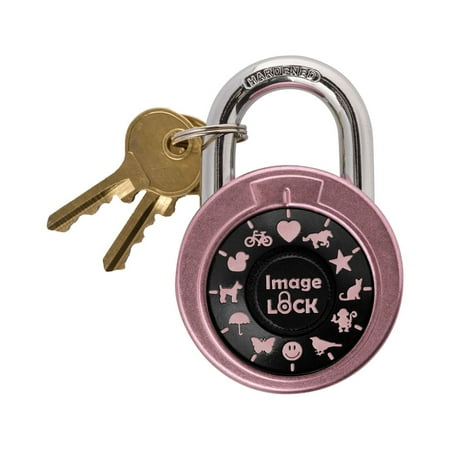 Combination Lock for Locker - Non-reset Lock with Pictures - Double Reinforced Stainless Steel for All Types of Lockers, Gym, School, Storage Facilities (With Administrative Key)
