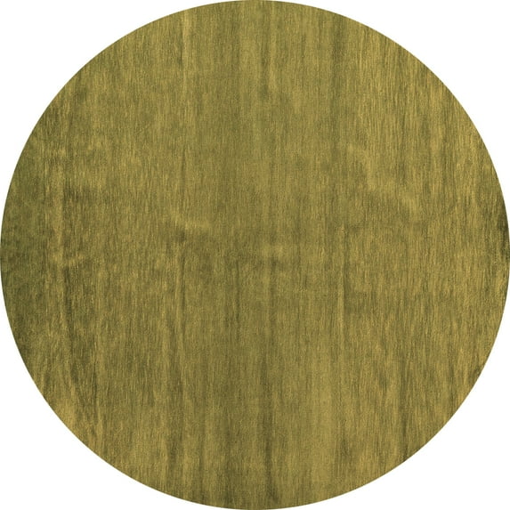Ahgly Company Indoor Round Oriental Brown Modern Area Rugs, 5' Round