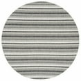 thumbnail image 5 of SAFAVIEH Courtyard Xzavier Striped Indoor/Outdoor Area Rug, Black/Grey, 6'7" x 6'7" Round, 5 of 9