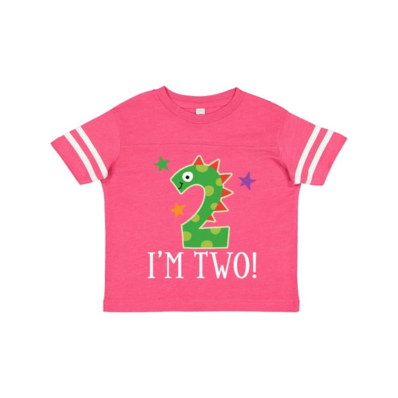 Inktastic 2nd Birthday Dinosaur Party 2 Year Old Boys or Girls Toddler T-Shirt