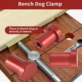 thumbnail image 5 of 4Pcs Aluminum Alloy Bench Dog Clamp for T-Track Woodworking Workbench Positioning Pla xc5936, 5 of 6
