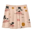thumbnail image 2 of Girls' Skorts Elastic Waist Skorts with Inner Shorts Athletic Workout Shorts Skirts Palm Trees and Suns Pattern X-Large, 2 of 9