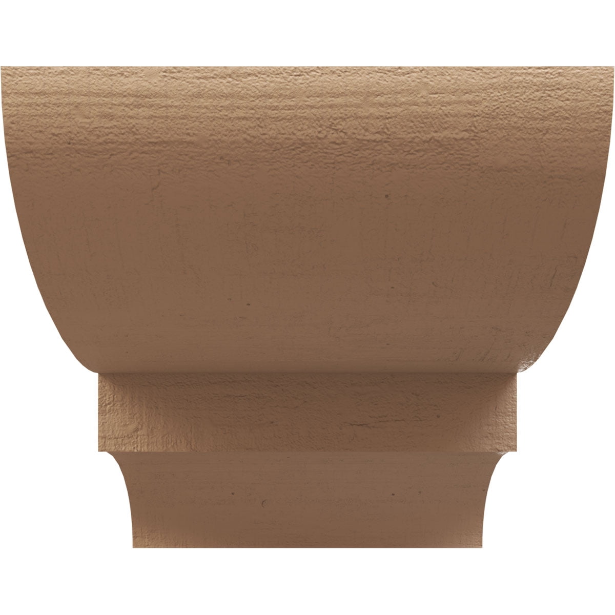 12"W x 24"D x 12"H Wide Ridgewood Rough Cedar Woodgrain TimberThane Corbel, Primed Tan