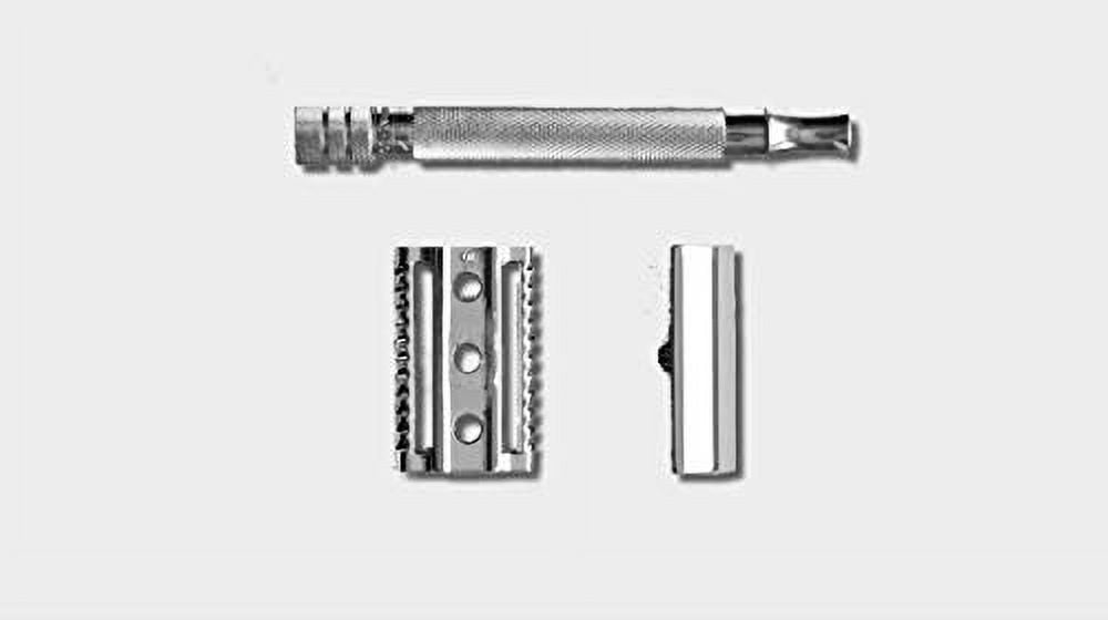 Merkur 25C Long Handle Safety Razor, Open Tooth