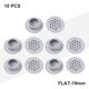 thumbnail image 1 of Rejilla de ventilación redonda y plana para armario de metal, 10 unidades, 1 of 7