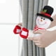 thumbnail image 4 of Juego de 2 alzapaños de hebilla de cortina de Navidad, alzapaños de cortina de muñeco de nieve de Papá Noel Sujetador de hebilla Abrazadera Decoraciones de ventana Adornos de botella de vino Adornos Namotu HMYH559, 4 of 6