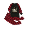 thumbnail image 5 of Odeerbi Christmas Pajamas for Family Holiday Plaid Long Sleeve Family Christmas Pajamas Matching Sets Toddler Merry Christmas Print Parent-child Suit Two-Piece Sleepwear Xmas PJs Set Red, 5 of 8